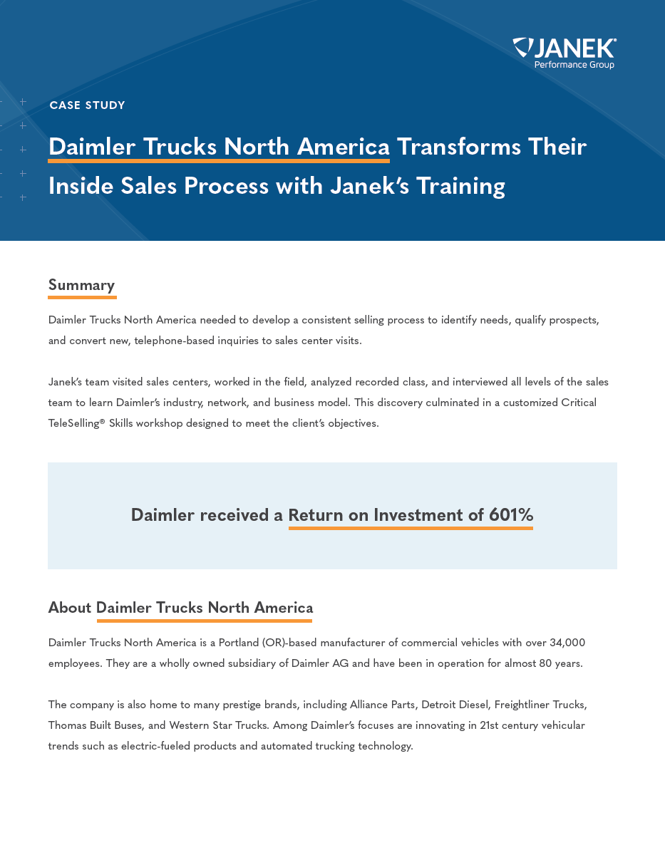 Daimler Trucks Case Study